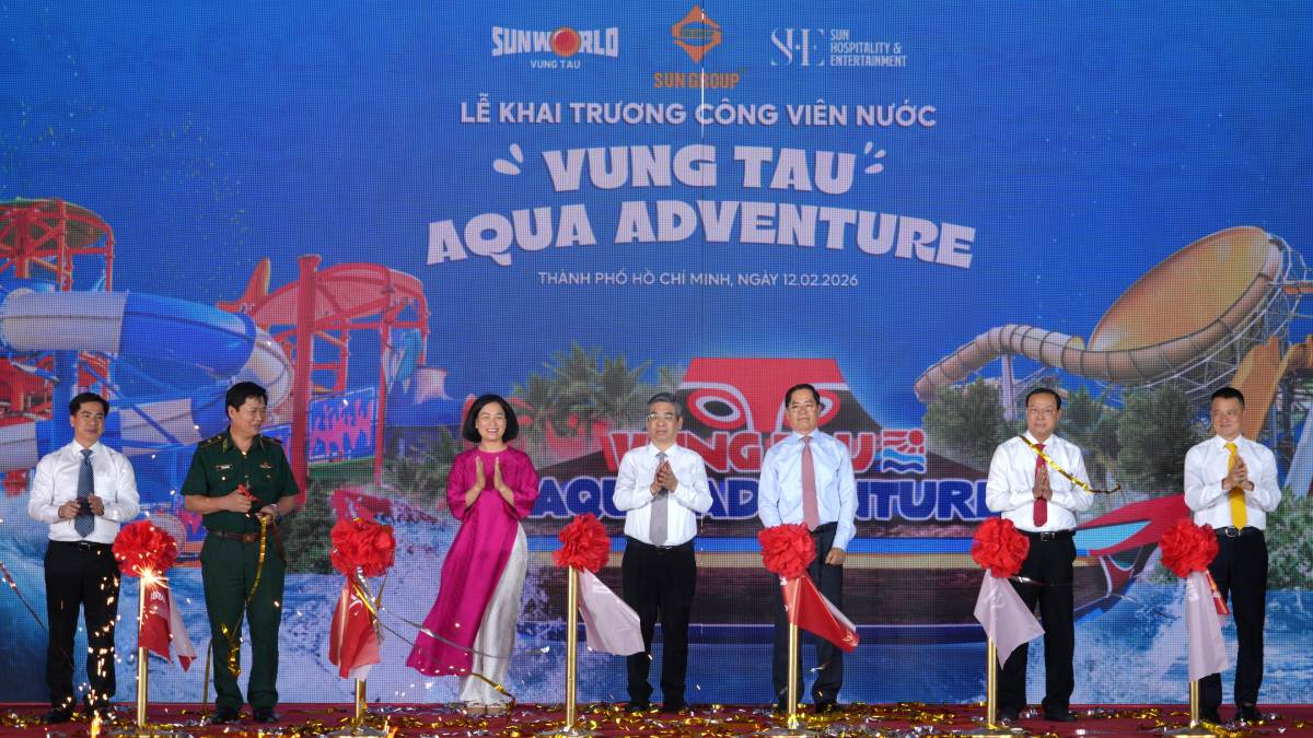 Công viên nước mới khai trương ở Vũng Tàu đạt 2 kỷ lục thế giới